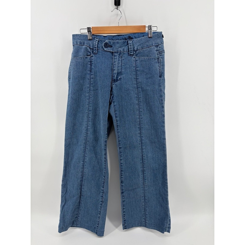 Sulfur Jeans Co, Mid To High Rise, Wide Leg, Vertical Front Seams, Size 10